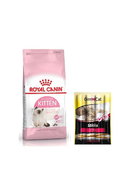 Royal Canin Kitten Yavru Kedi Maması 2 KG Gimcat Sticks Tavuklu