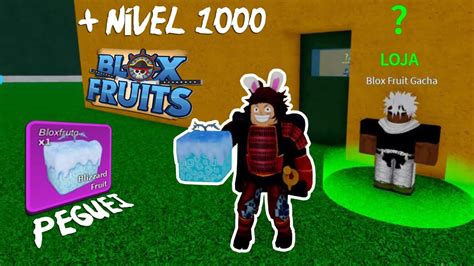 Peguei A Fruta Blizzard No Giro Lv1000 No Blox Fruits Do 1 Ao 2450