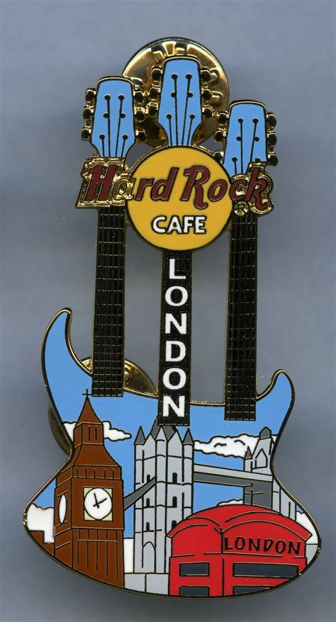 London Hard Rock Cafe Guitar Pin Hard Rock Rock Cafe Guitar Pins