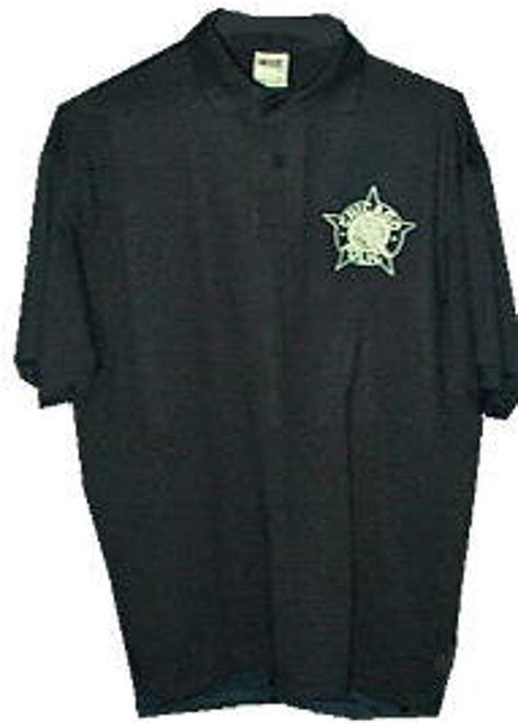 Polo Shirt With Chicago Police Full Color Star Logo Choose Color And