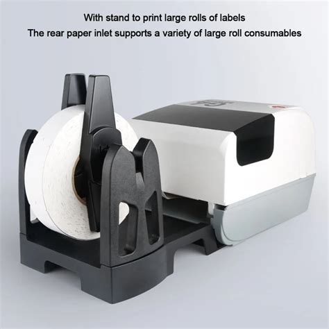 Printer External Rolls Label Paper Holder Manual Operation Label