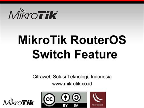 Pdf Mikrotik Routeros Switch Feature Mum Citraweb Solusi