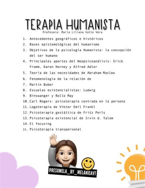 Psicoterapia Humanista Apuntes Completos Melanie Udocz