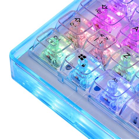 Tastatura Mecanica Gaming Deltaco Gaming DK460 60 Hot Swappable Switches Transparent RGB