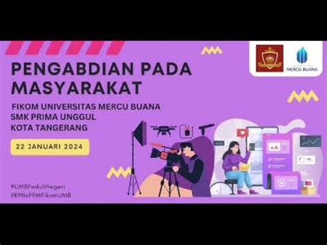 PKM UMB Sophan Wahyudi M I Kom Dengan SMK Prima Unggul Tangerang 22