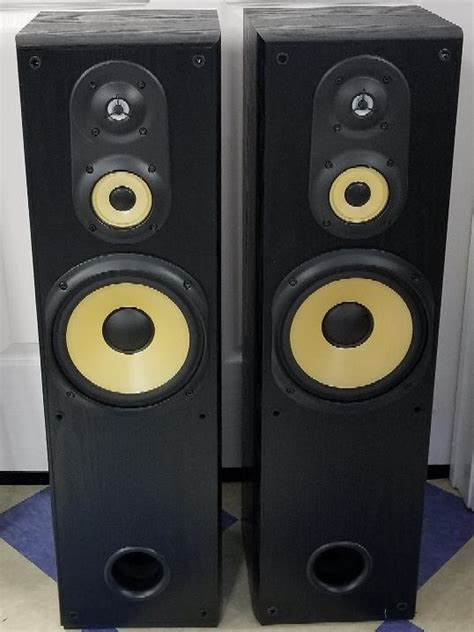 Sony Ss Mf H Way Floor Standing Tower Speakers Pair Good