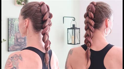 Voluminous Braided Ponytail Tutorial YouTube