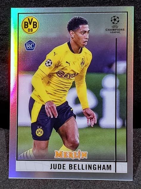 JUDE BELLINGHAM 2020 21 Topps Merlin chrome football recrue réfracteur