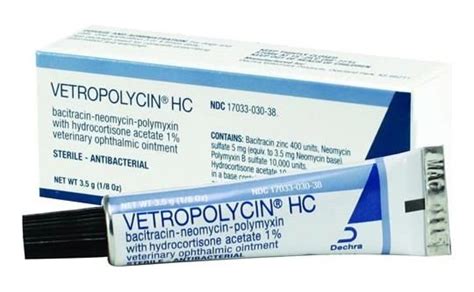 Vetropolycin Hc Bacitracin Neomycin Polymyxin Hydrocortisone Acet