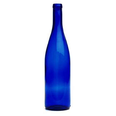 Ec Kraus 750 Ml Cobalt Blue Hock Wine Bottles Cork Finish Home And Kitchen