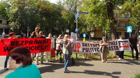 Komitet Obrony Lokator W Protest Na Ul Francuskiej