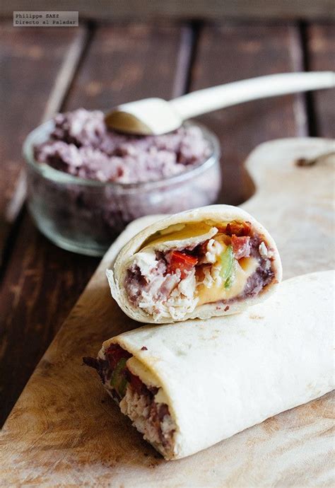 Burrito De Frijol Y Pollo Receta R Pida Comidas Burritos De