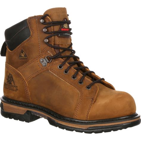 Rocky Ironclad Waterproof Steel Toe Work Boots Style 6701