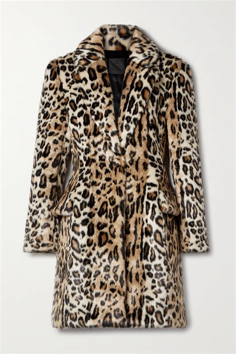 Givenchy Leopard Print Faux Fur Coat In Animal Print Modesens