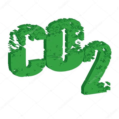 Carbon Dioxide Symbol In 3d — Stock Vector 10636853