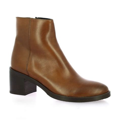 Gianni Crasto Chaussures Boots Cuir Cognac 2541