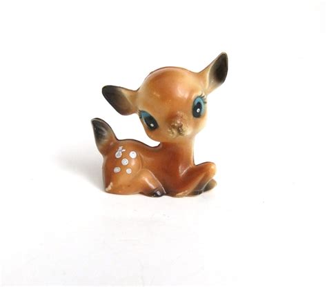 Plastic Deer Figurine Miniature Deer Vintage By Vintagebyjade