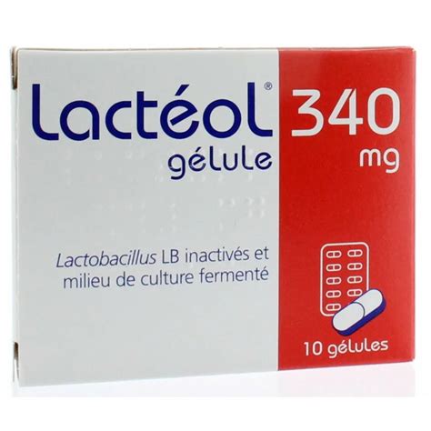 Lactéol 340 mg 10 gélules Antidiarrhéique