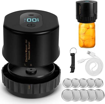 NILUTO Mason Jars Kit de scellage sous vide électrique pour