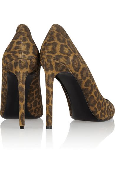 Saint Laurent Paris Leopard Print Suede Pumps Net A Porter