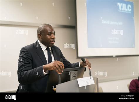 David Lammy, Labour Member of Parliament (MP) for Tottenham, speaking ...