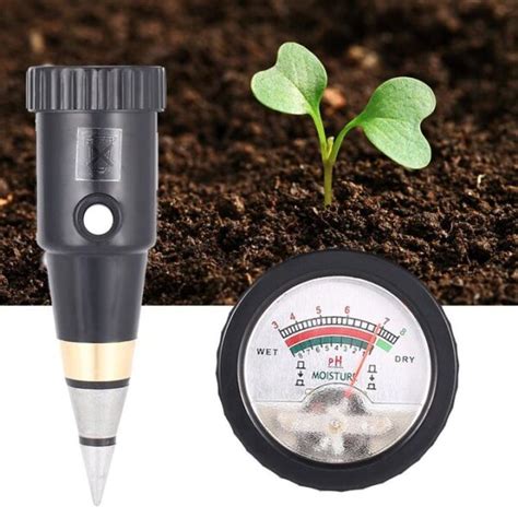 Soil PH And Moisture Meter Short Probe Black Agritab