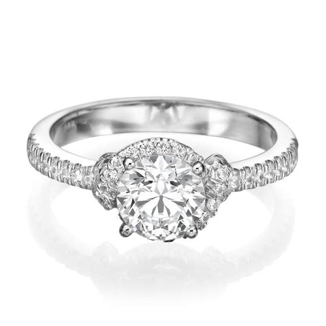 1 12 Carat D Vs1 Solitaire Diamond Engagement Ring Round Cut 950 Platinum Ebay