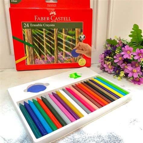 Jual Crayon Faber Castell Erasable Pcs Dapat Serutan Dan Penghapus