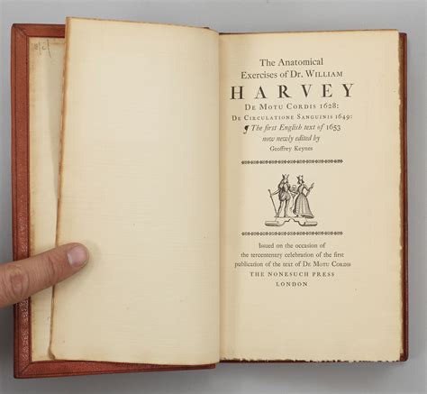 WILLIAM HARVEY (1578-1657). The anatomical exercises of Dr. William ...