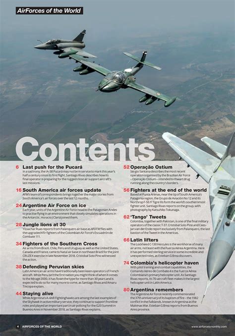 Combat Aircraft Journal Magazine Airforces Of The World Latin