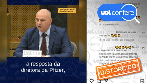 Vacina da Pfizer Fala de diretora sobre falta de testes é distorcida