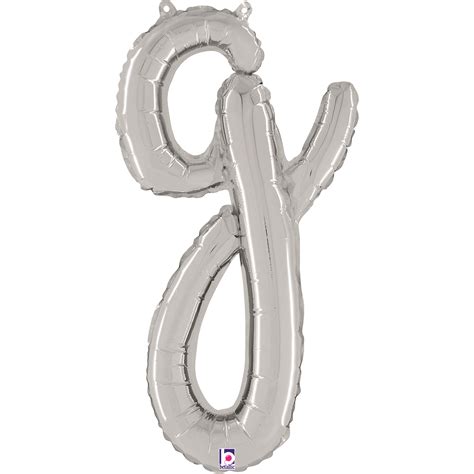 14 Air Filled Only Script Letter O Silver Foil Balloon Bargain