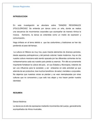 Danzas Regionales Pdf