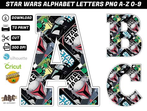 Star Wars Alphabet Letters Png 5 Mr Alphabets