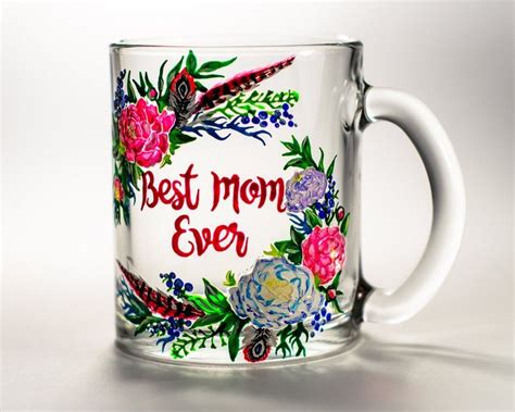 Best Mom Mug Personalized Best Mom Ever T Custom Mom Mugs Etsy