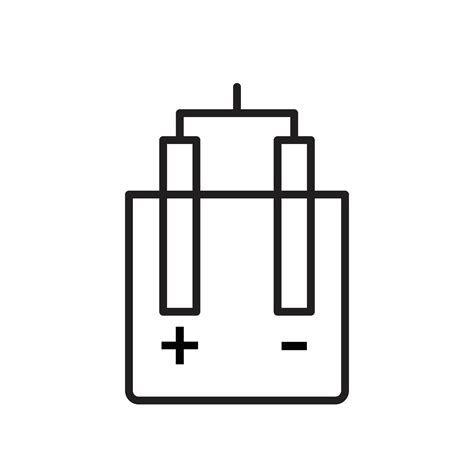 Electrolysis Icon Vector Chemistry Electrolysis Line Icon 34213378