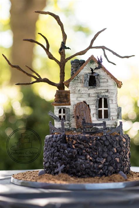 Halloween Haunted House Cake By Jaynee Cakes CakesDecor