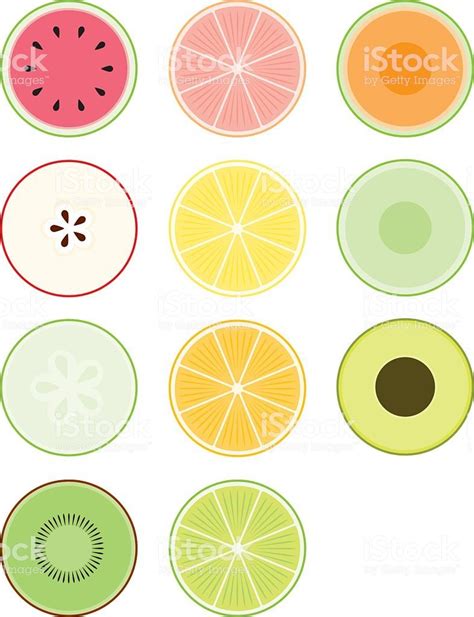 음식 단면 Illustration De Fruits Clipart Tutoriel De Dessin