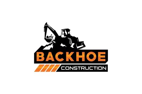 Premium Vector | Backhoe logo template vector Heavy equipment logo ...