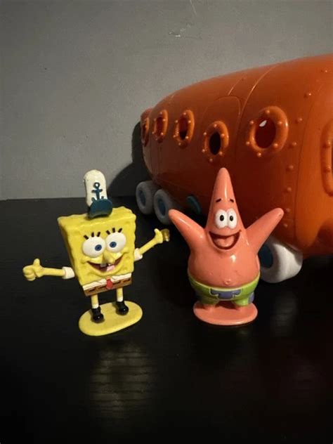 SPONGEBOB SQUAREPANTS BIKINI Bottom Orange Submarine Bus Playset