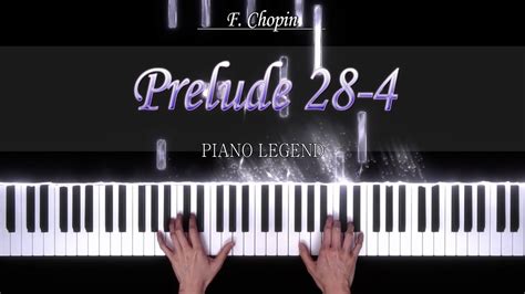 쇼팽 프렐류드 4번 Chopin Prelude Op 28 No 4 YouTube