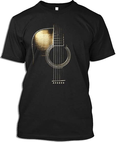 Guitar Tshirt T For Guitarist Cool Musician Acoustic Guitar