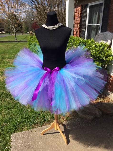 Purple Turquoise And White Adult Tutu Maternity Tutu Adult Tutu