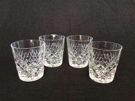 Vintage Crystal Whiskey Glasses Crystal Tumblers Set Of Etsy