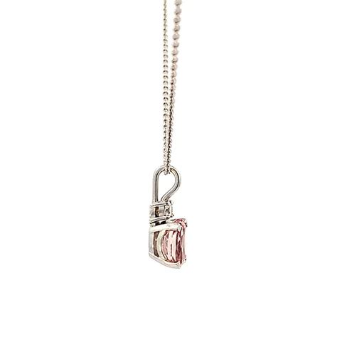 Morganite And Diamond Pendant Necklace Waldemar Jewellers