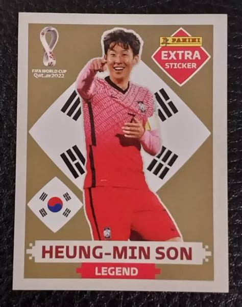 PANINI EXTRA STICKER Qatar 2022 HEUNG MIN SON South Korea LEGEND GOLD