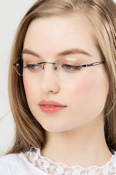 Summer Oval Gunmetal Rimless Eyeglasses Eyebuydirect Glasses Fashion Women Eyeglasses For