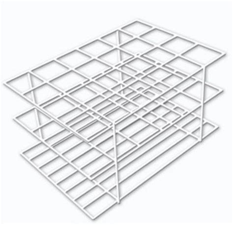 Estante Em Pvc Para Tubos De Ensaio De Mm Ricilab