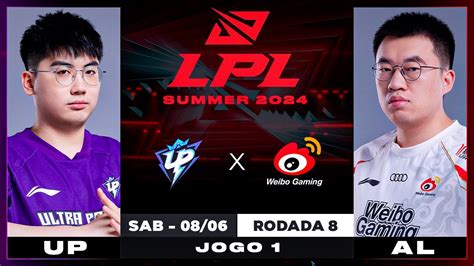 UP X WBG Jogo 1 MD3 LPL Summer 2024 DIA 8 Grupo D YouTube