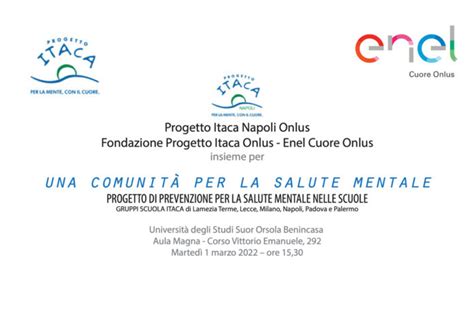 Una comunità per la salute mentale domani al Suor Orsola tavola